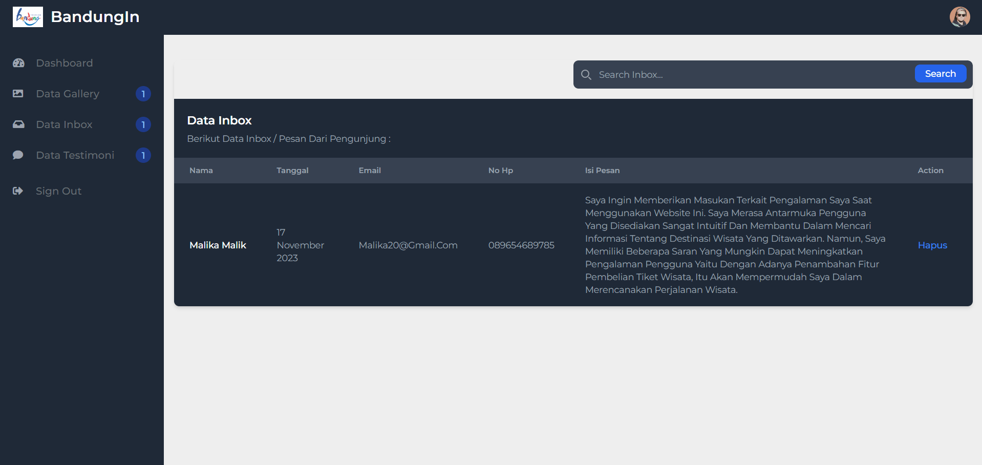 Tourism Website screenshot 12