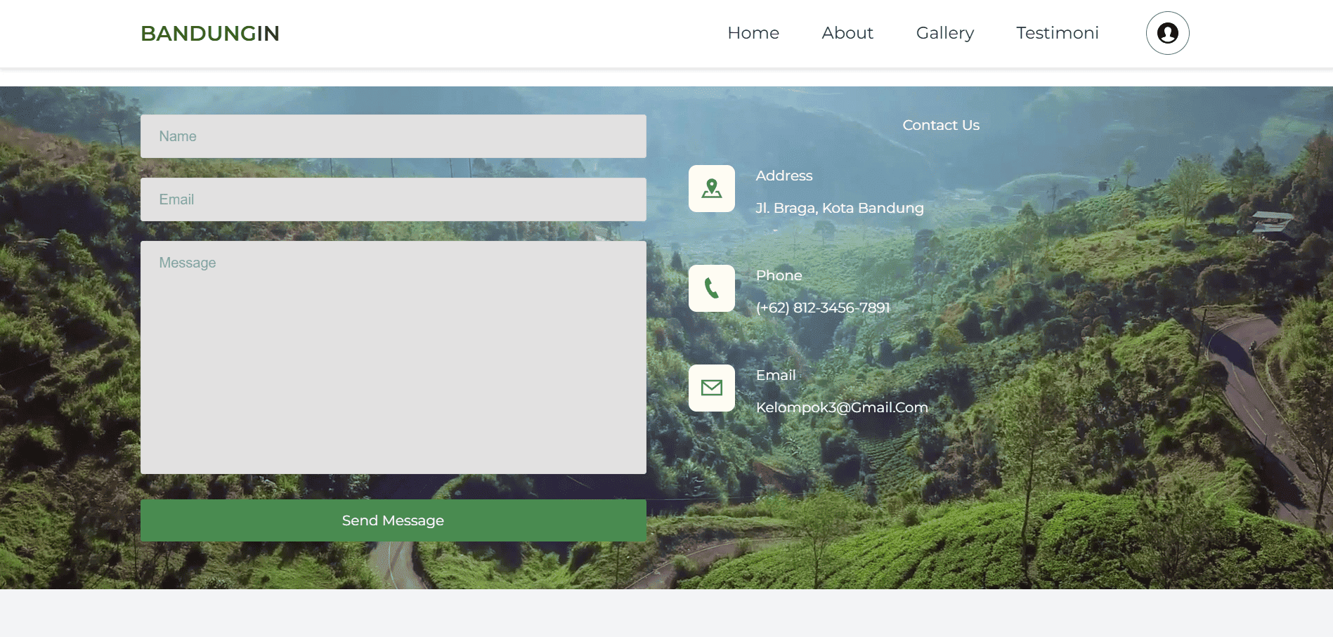 Tourism Website screenshot 3